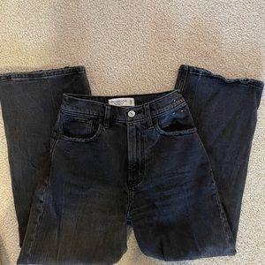 Abercrombie and Fitch crop wide leg jeans